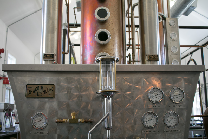 Inside the Tamworth Distillery’s still room, where booze magic happens.